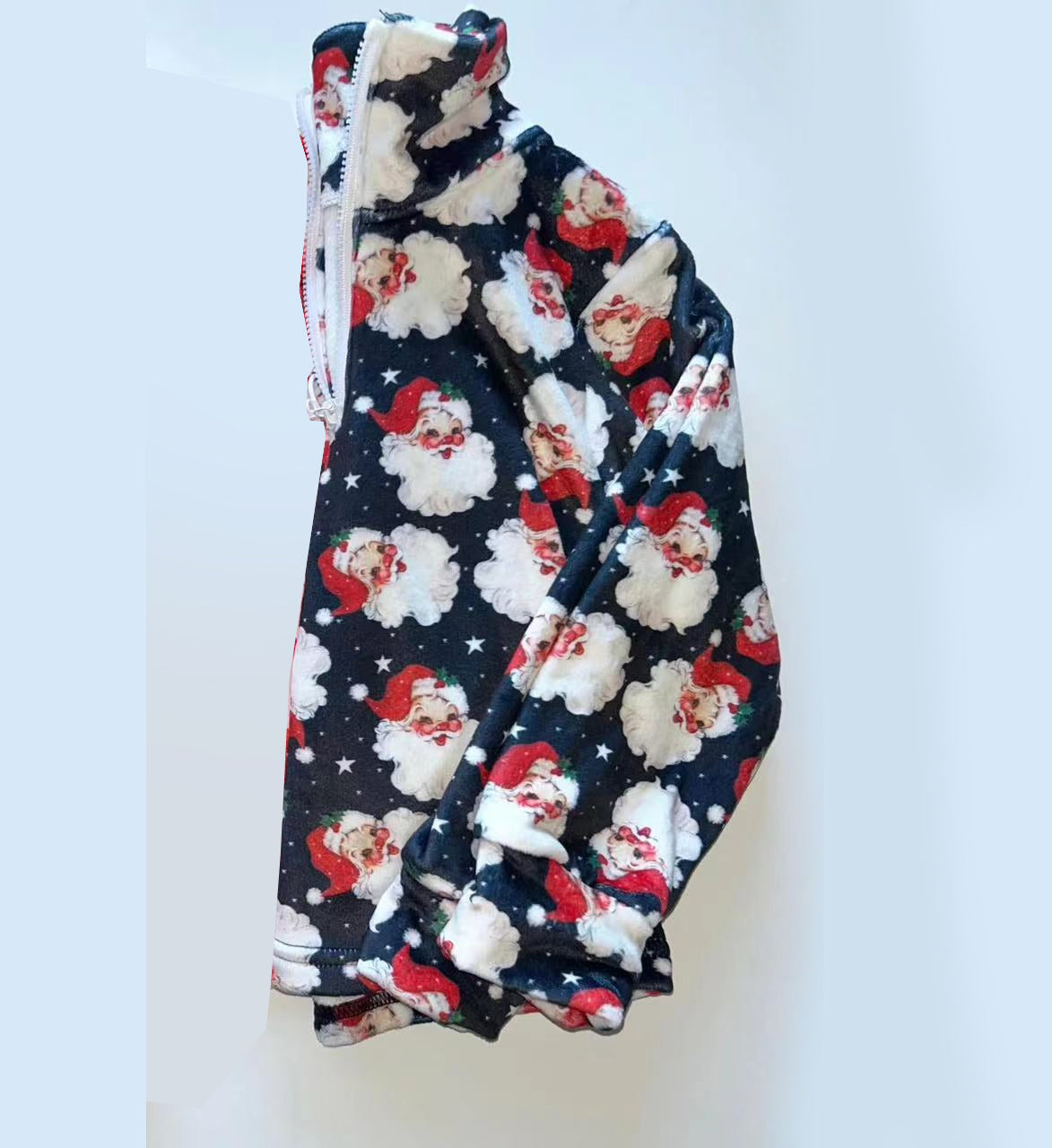 Black santa long sleeves kids girls Christmas pullover