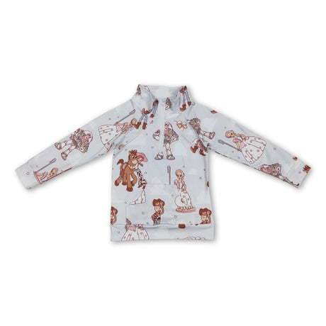 Long sleeves sheep toy baby kids pullover