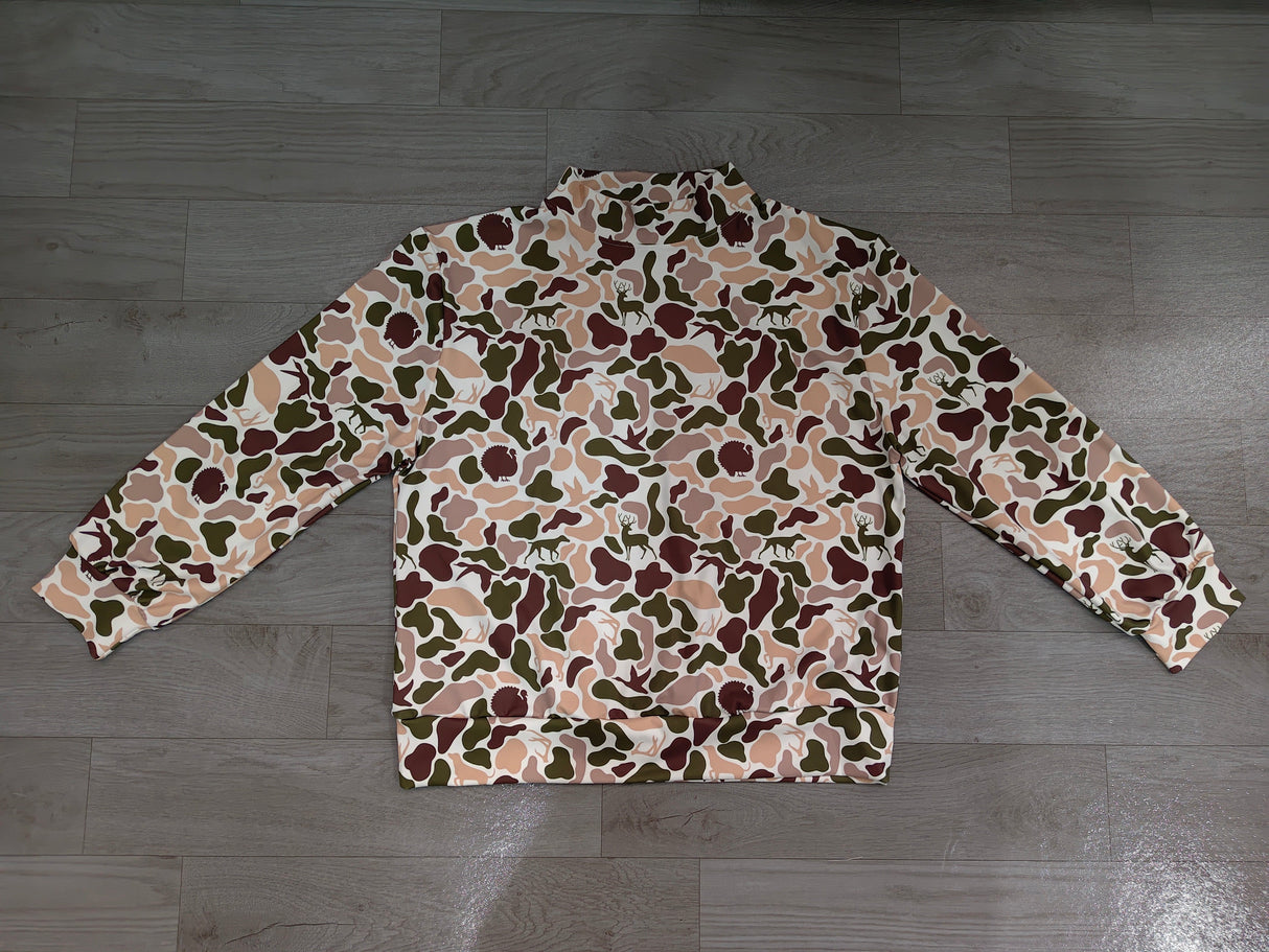 Long sleeves hunting camo adult women active top