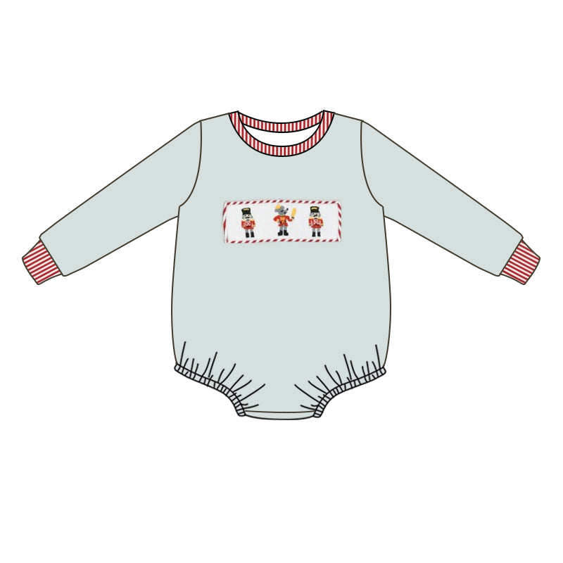 Long sleeves king baby boys Christmas romper