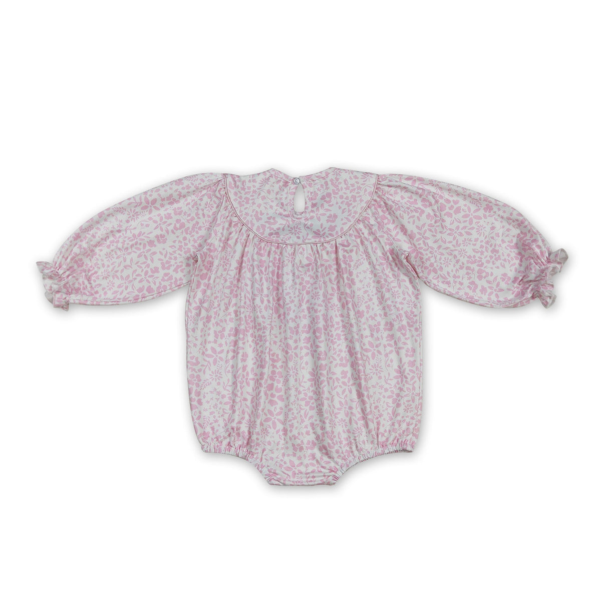 Long sleeves pink floral turkey girls Thanksgiving romper