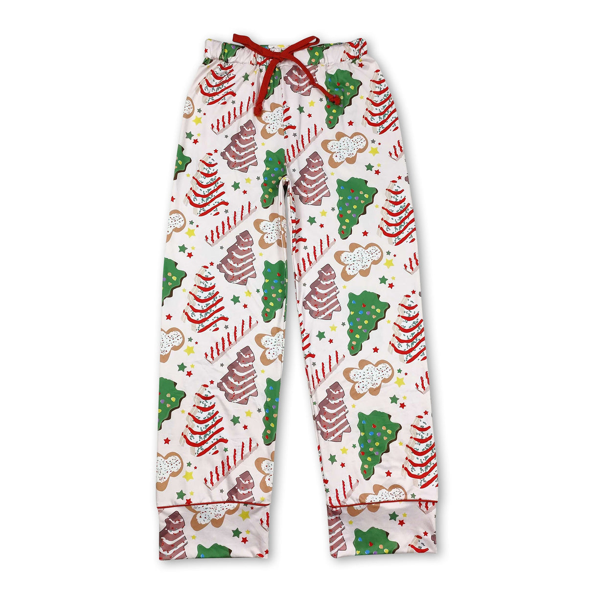 Christmas cake gingerbread adult women pants sleepwear bottom
