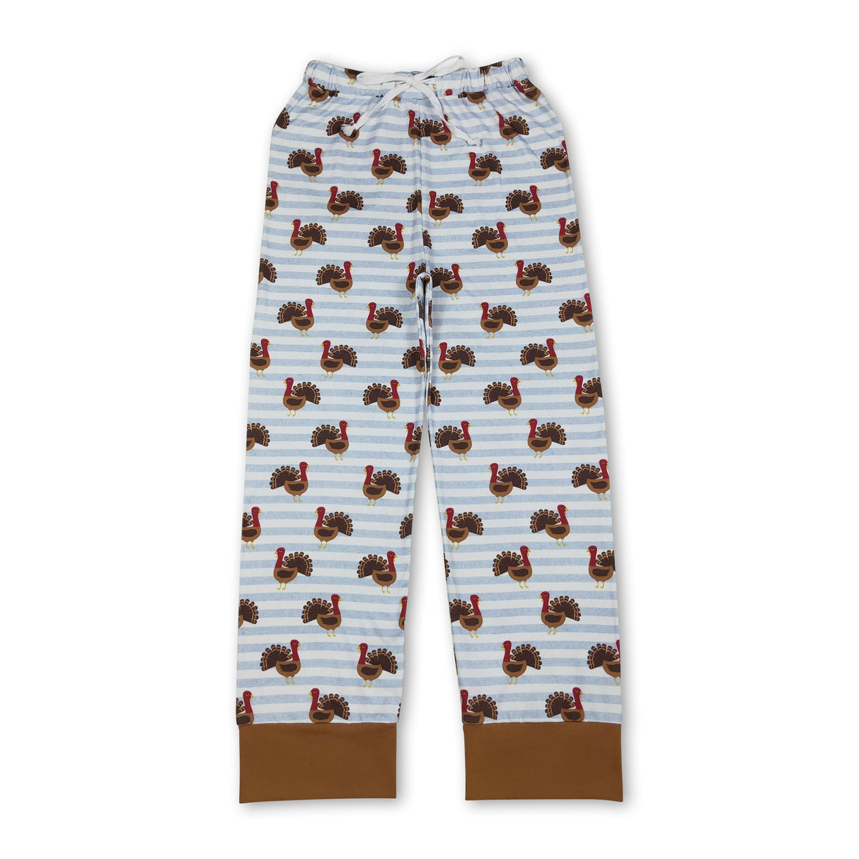 Brown turkey adult women Thanksgiving sleepwear bottom