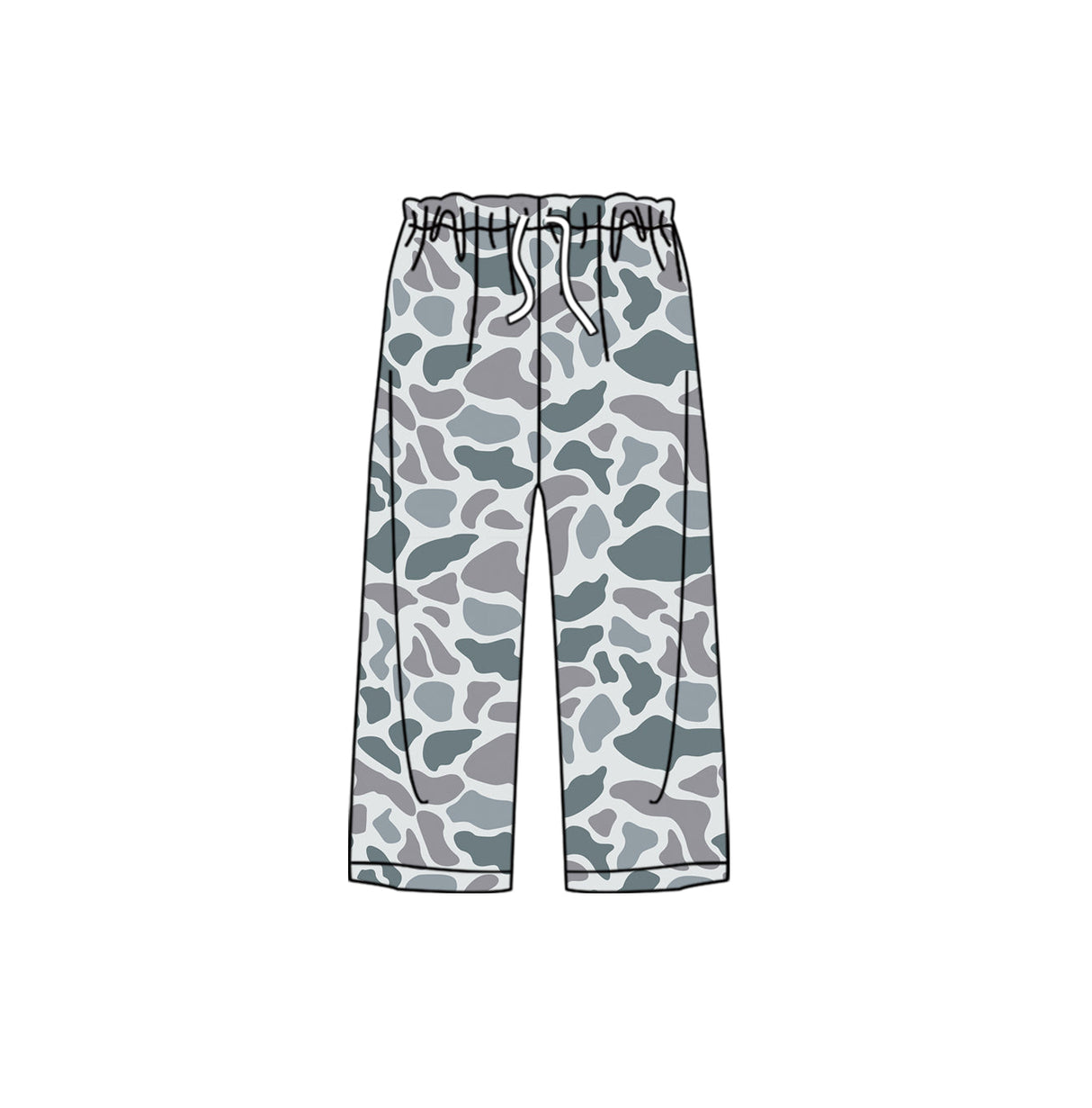Grey camo adult men sleepwear pants