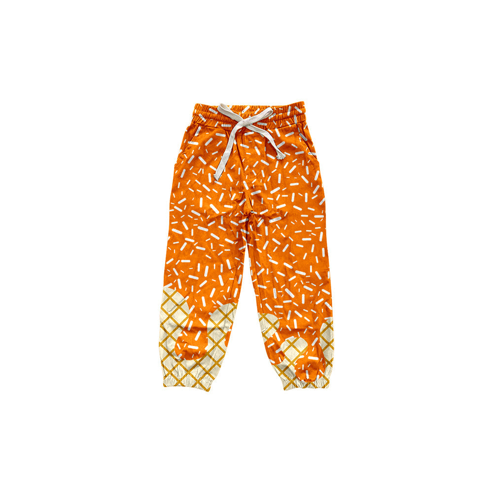 Yellow ice cream sprinkle baby kids team pants