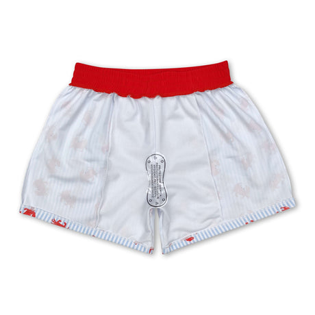 Stripe crab kids boys summer swim trunks