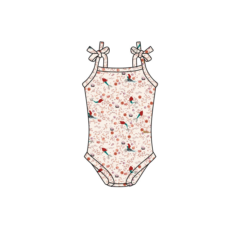 Straps shell princess baby girls summer romper