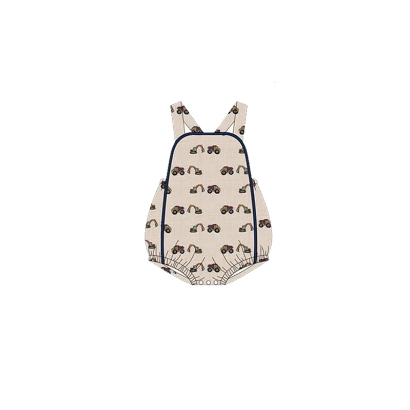 Straps constructions baby boy summer romper