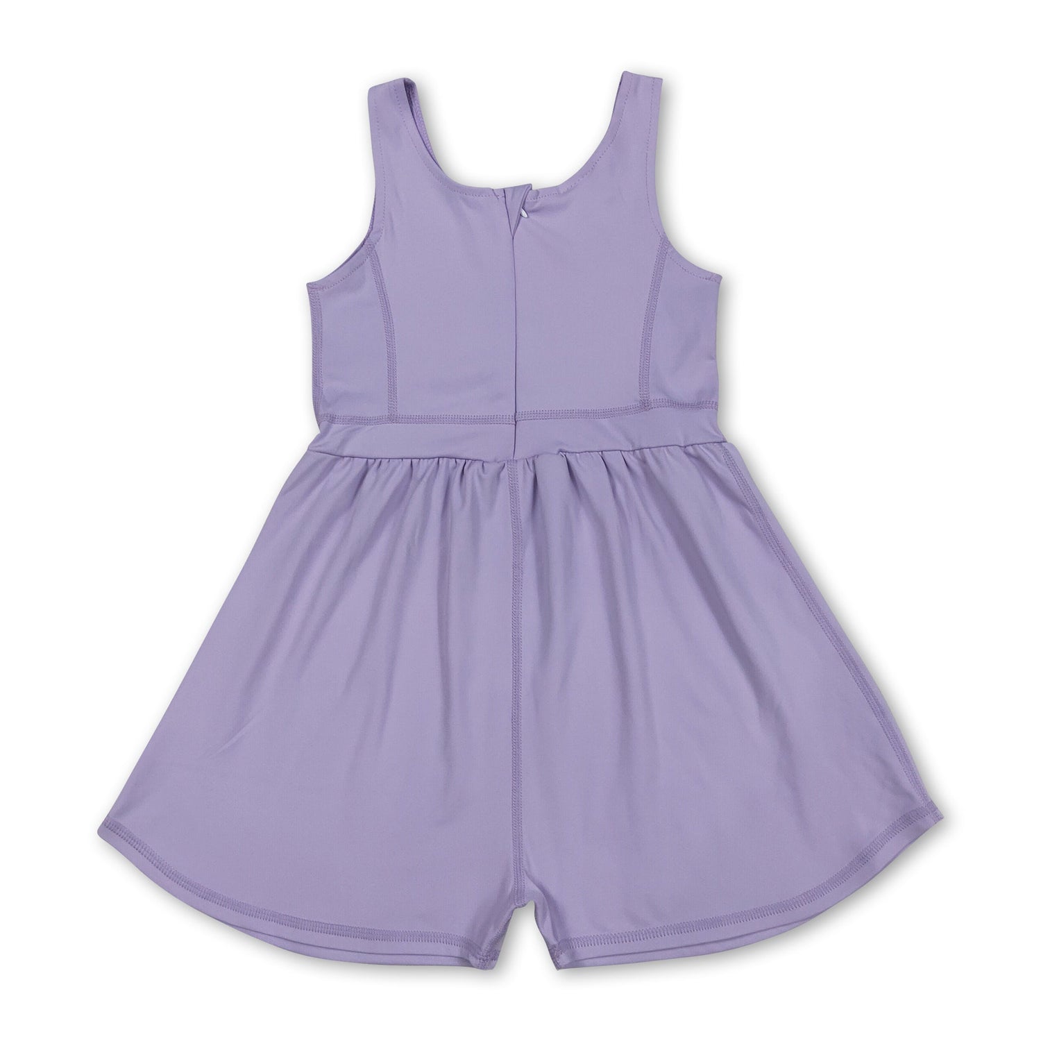 Sleeveless lavender kids girls active wear jumpsuit
