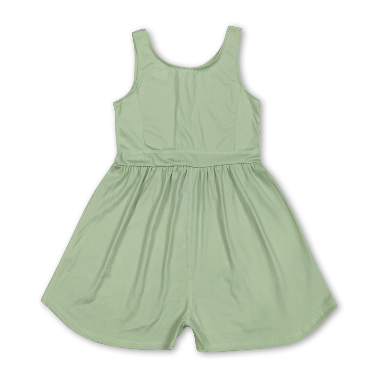 Sleeveless yellow kids girls active wear jumpsuit