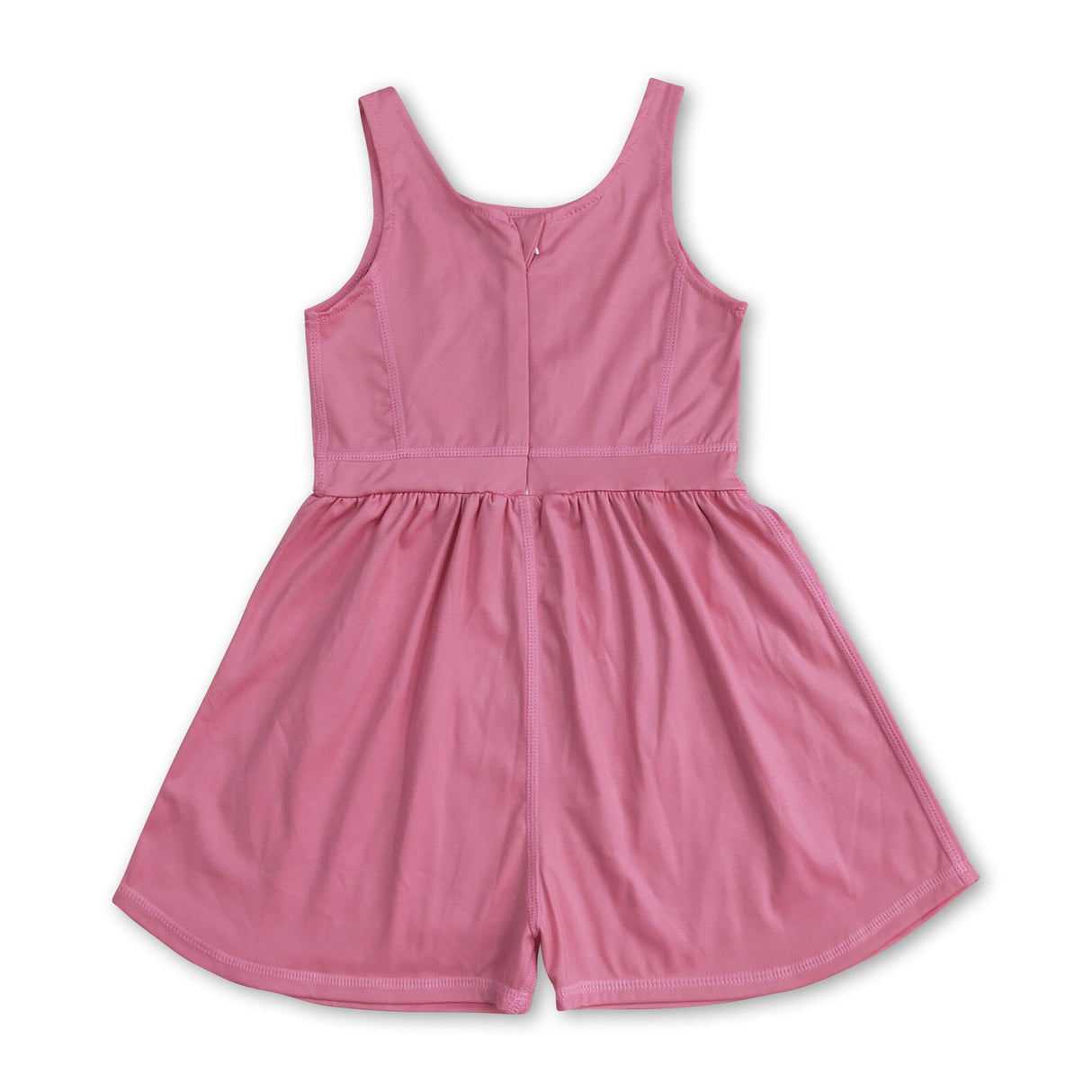 Sleeveless dark peach kids girls active wear jumpsuit