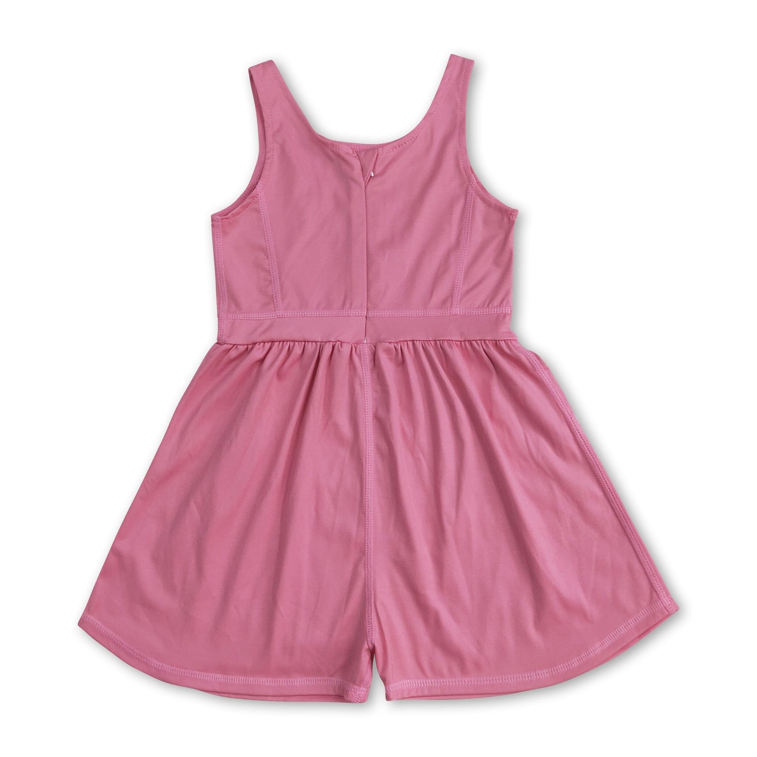 Sleeveless dark peach kids girls active wear jumpsuit
