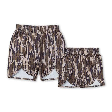 Camo adult women summer shorts