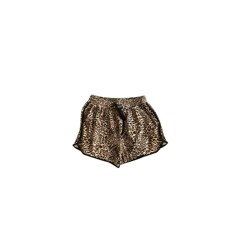 Leopard print kids girls summer shorts