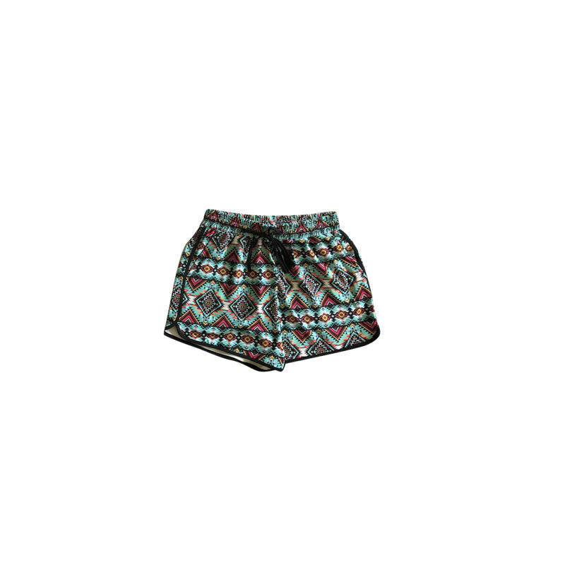 Aztec western kids girls summer shorts
