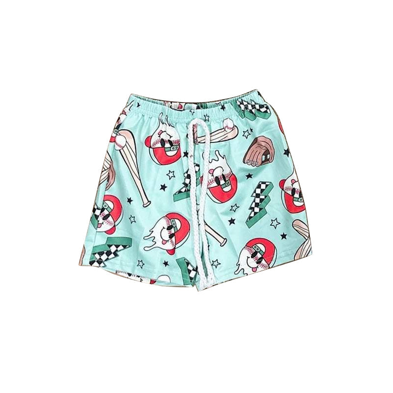 Baseball stars kids boys summer shorts