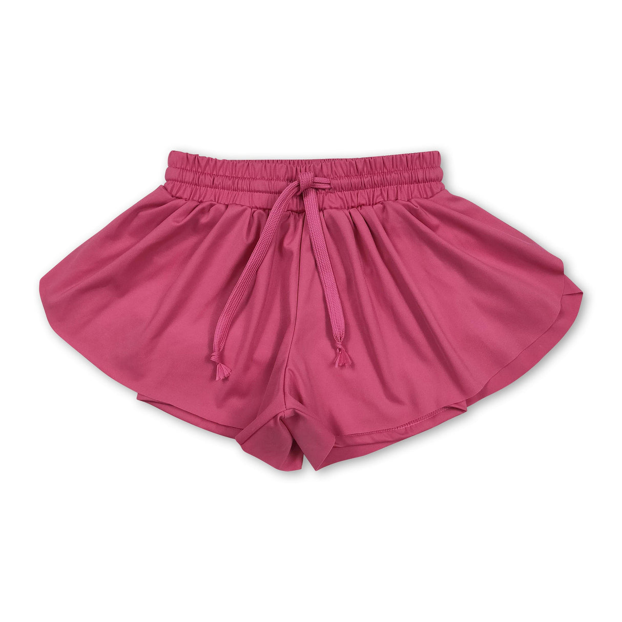 Hot pink kids girls activewear summer yoga shorts