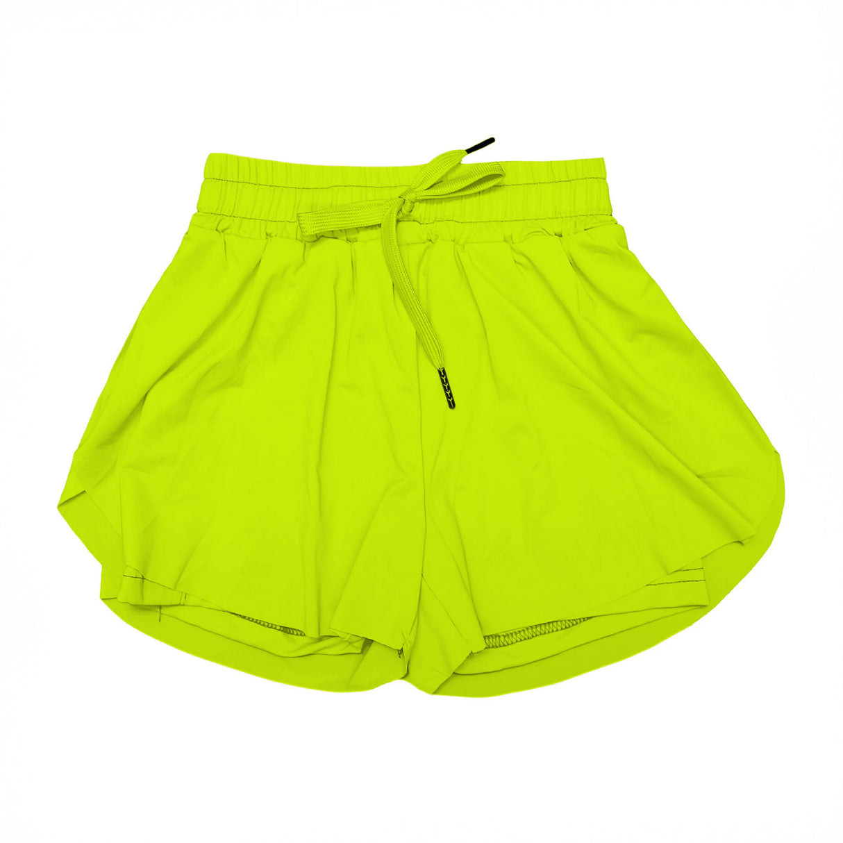 Yellow kids girls activewear summer yoga shorts