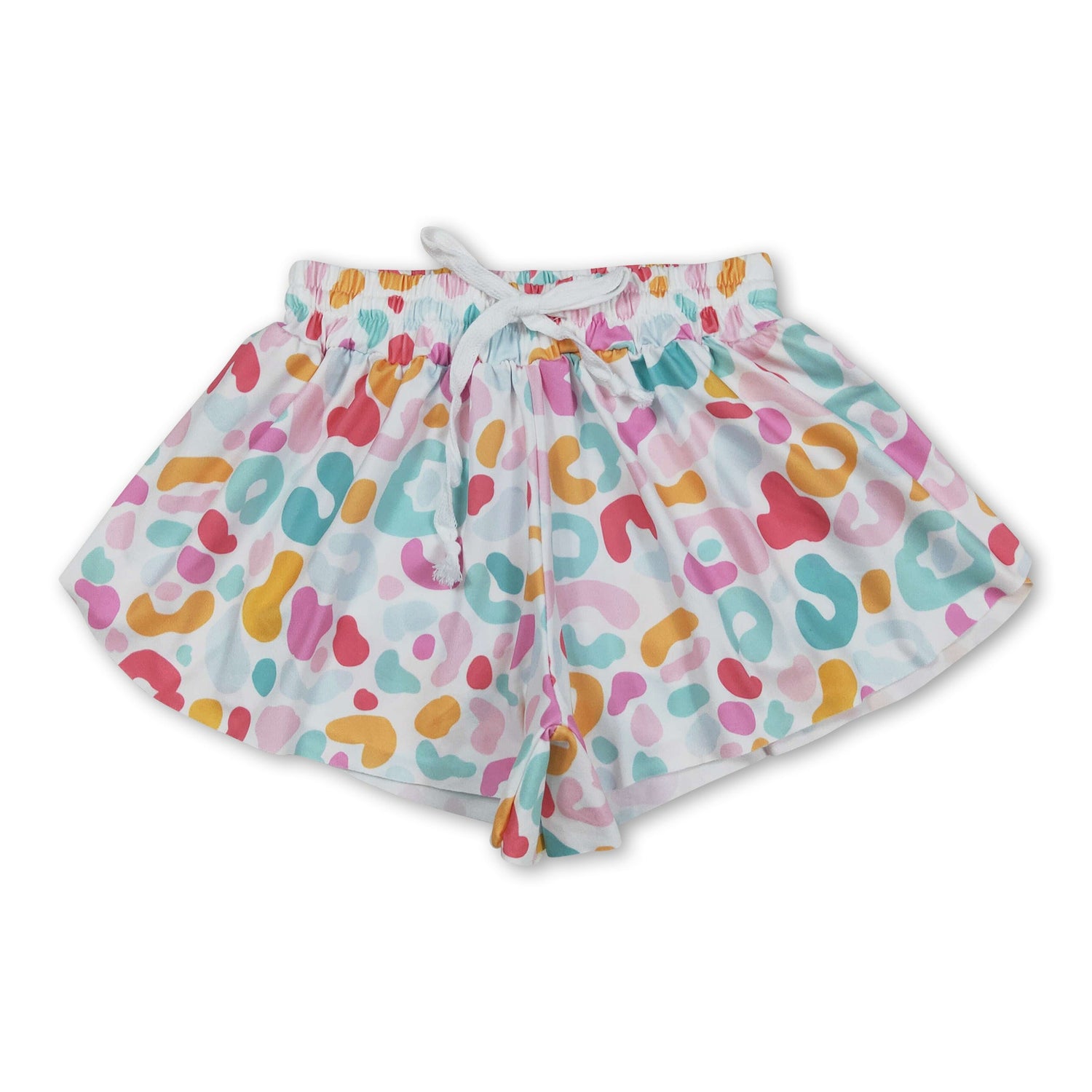 Colorful pink leopard baby girls summer shorts