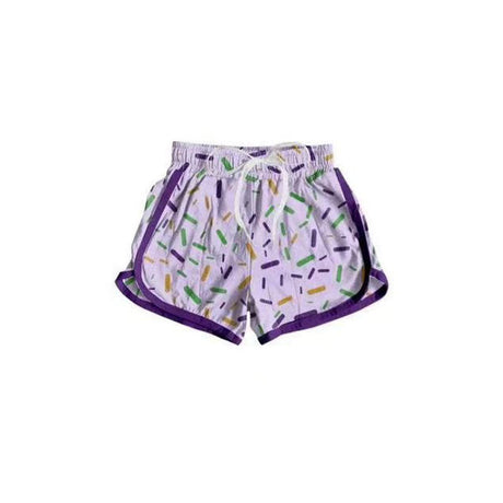 purple icr sceam drip baby girls shorts