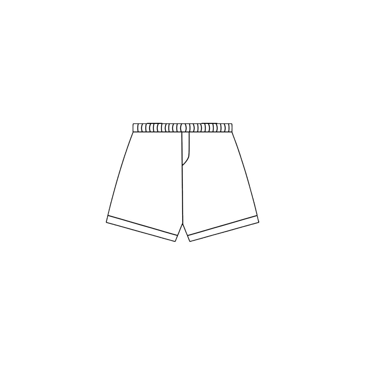 white solid baby girls yoga shorts