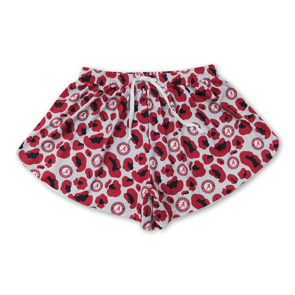 Red leopard A adult women team active shorts