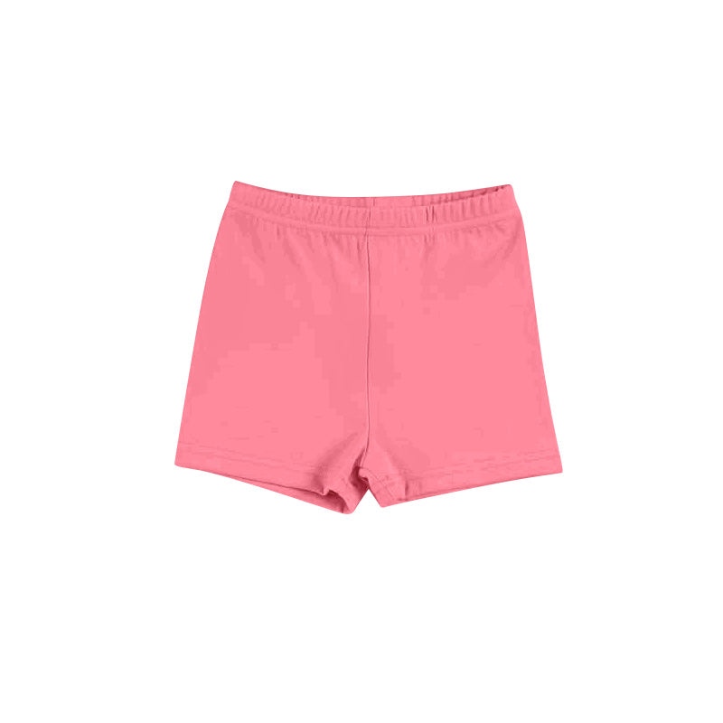 Solid kids girls summer active shorts
