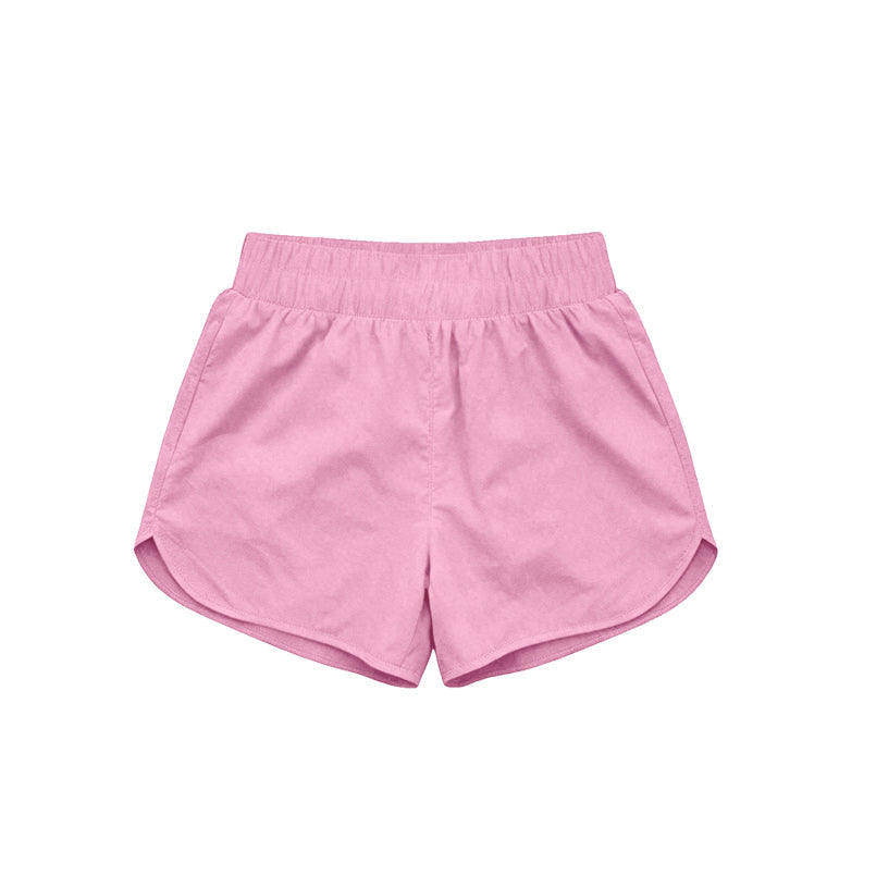 Pink kids girls summer yoga active shorts