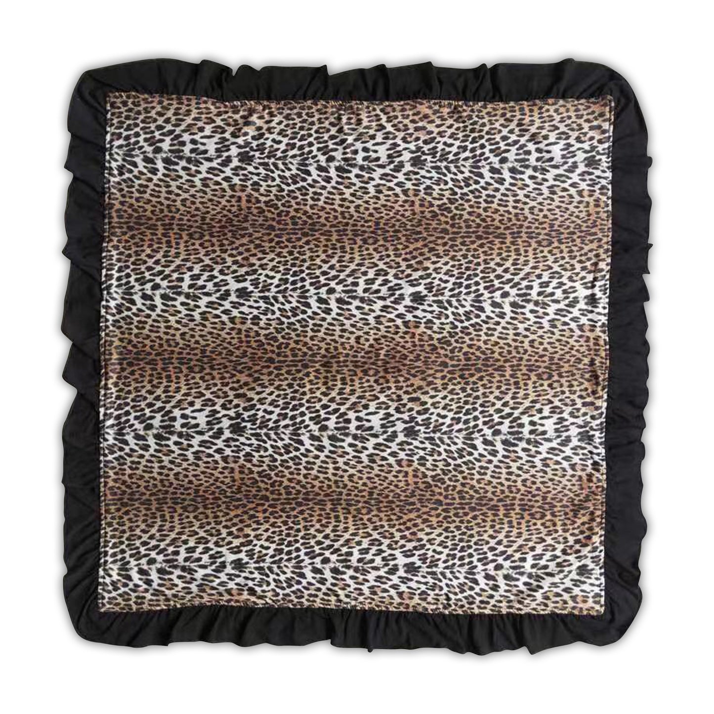 Baby Leopard Ruffle Blankets