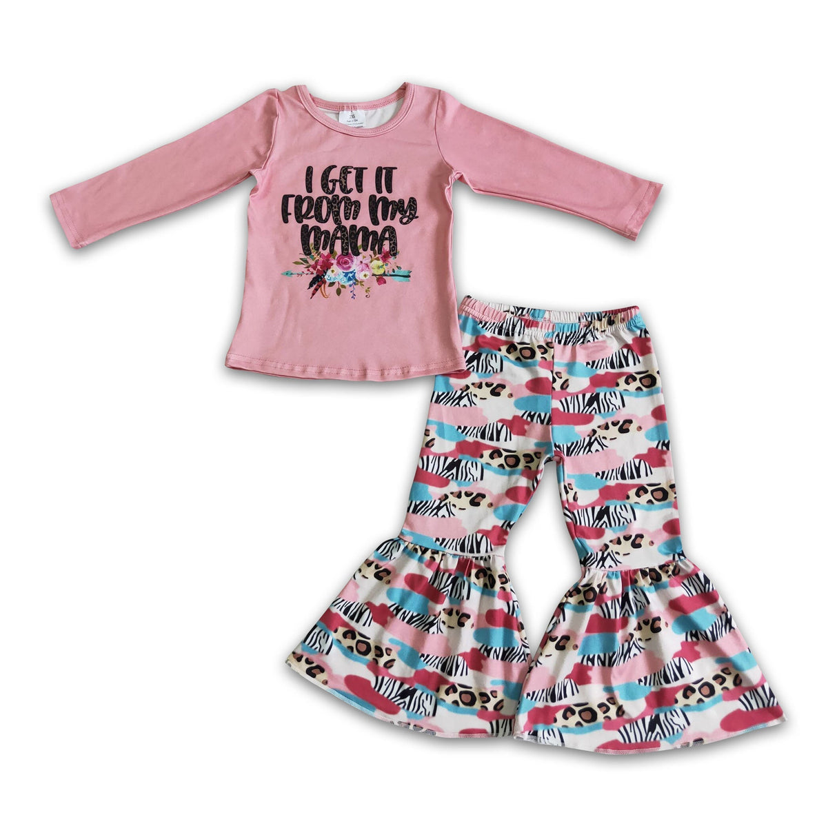 I get it from my mama floral shirt leopard pants outfits