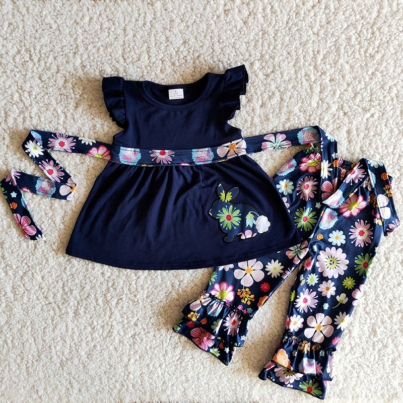 Easter Rabbit Floral Outfit