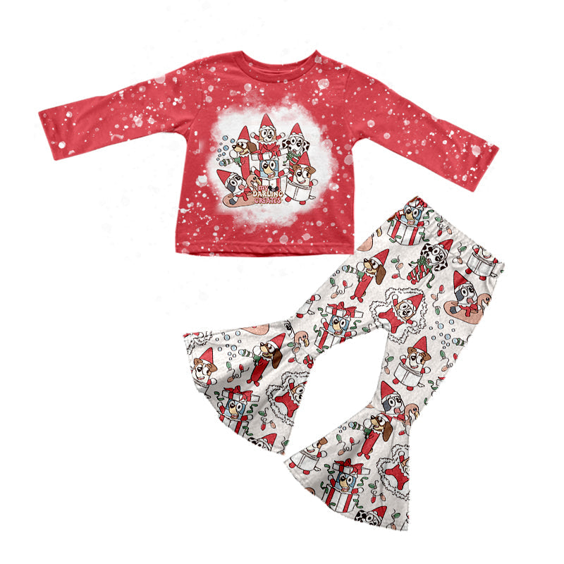 MOQ 5 Christmas hat dogs kids girls outfits