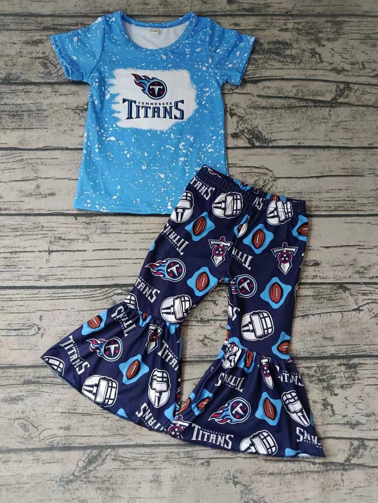 MOQ 3 pcs T bleached top football pants girls team clothes