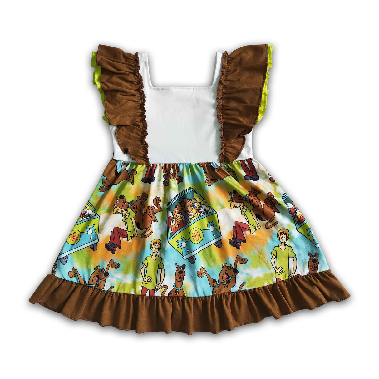 Flutter sleeve mystery baby girls summer dresses