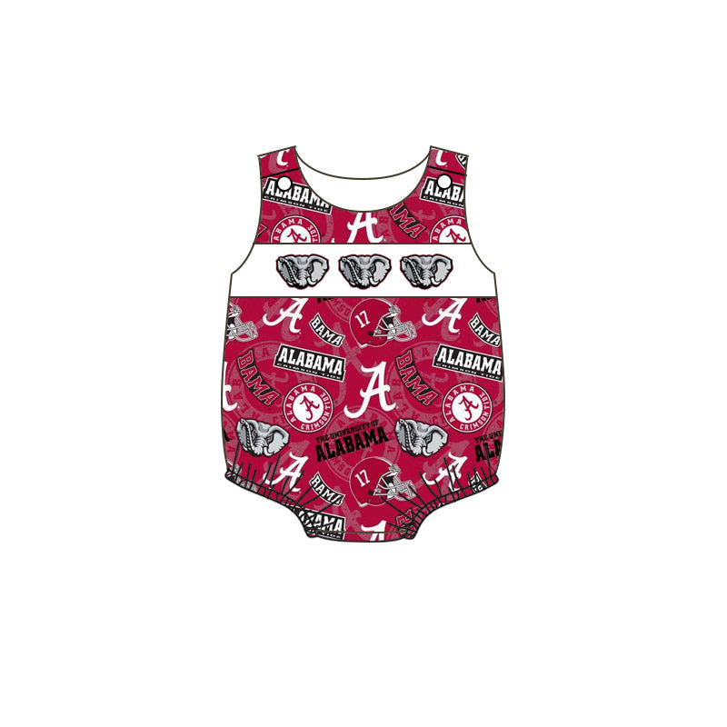 MOQ 5 PCS A elephant sleeveless baby boy team bubble