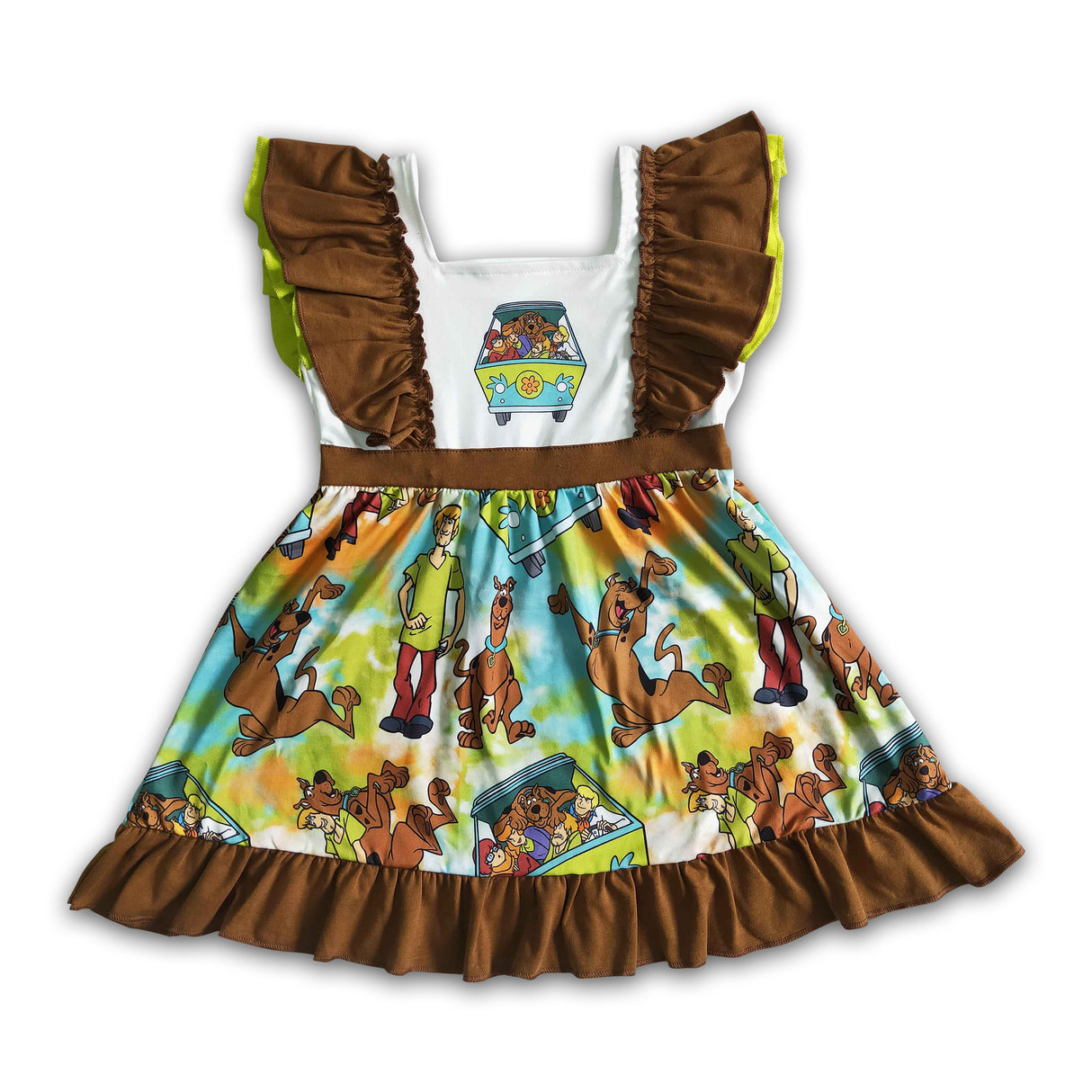 Flutter sleeve mystery baby girls summer dresses