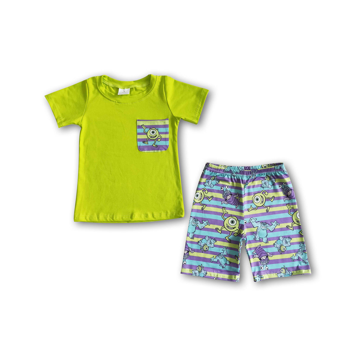 Baby Pocket Shirt and Shorts Set (3-15m) - 2 Colors