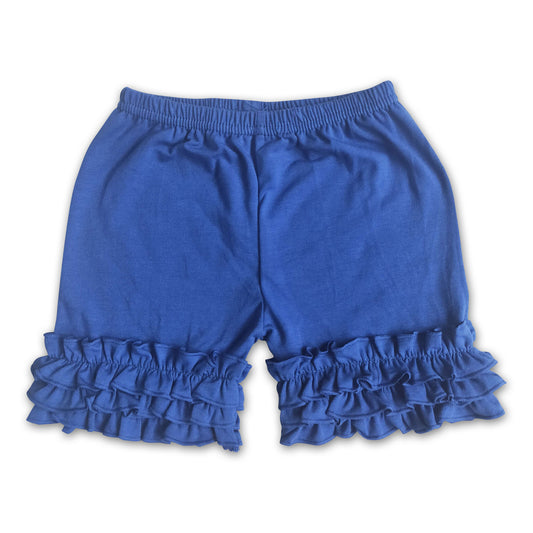 Girl Blue icing ruffle shorts