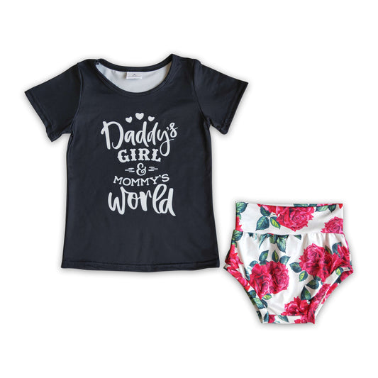 Daddy's Girl Mommy's World Bummies set