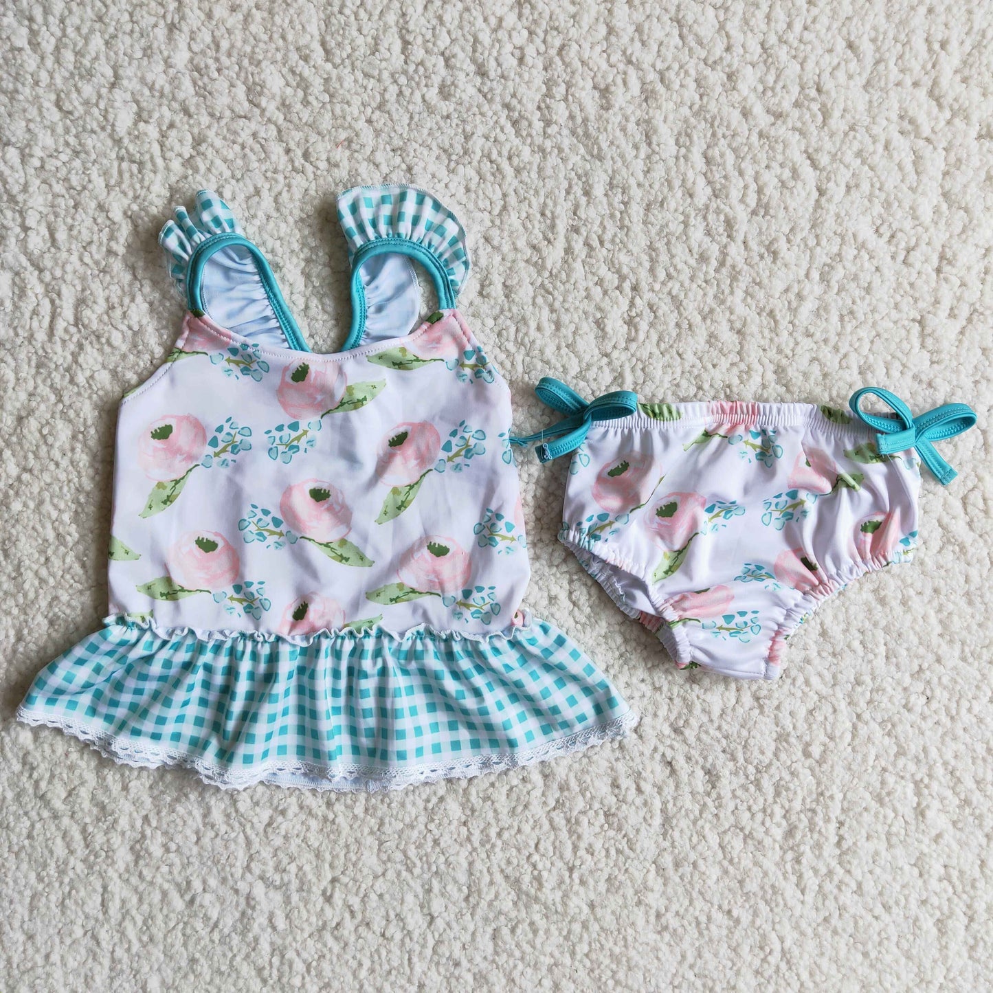 Girl Floral Swimsuit
