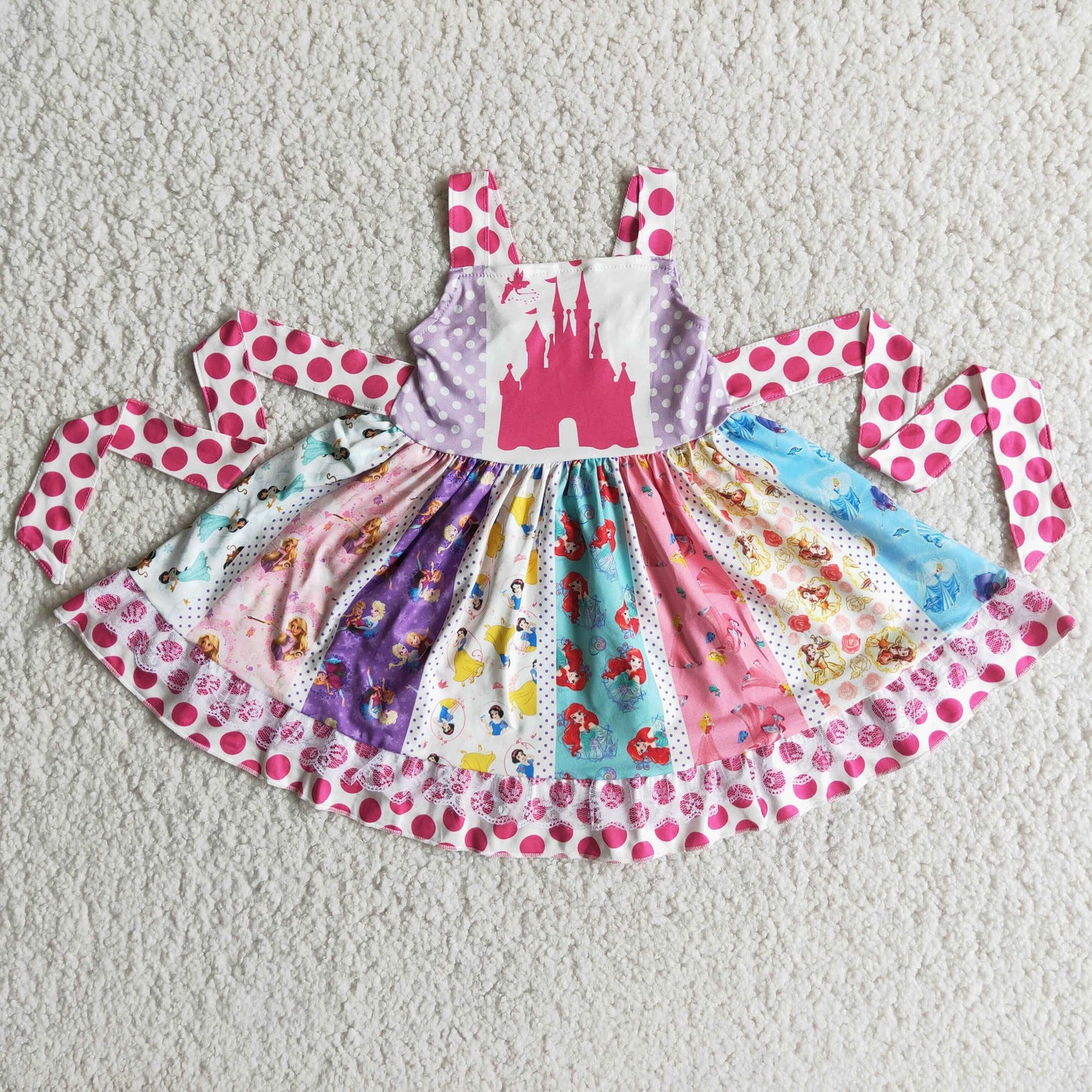 Girl castel panel twirl dresses
