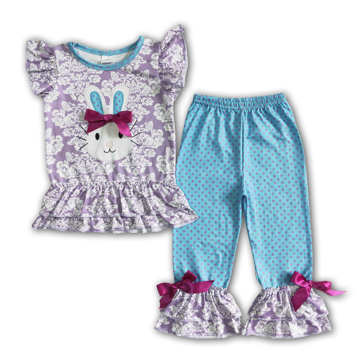 Girl Rabbit Dot Pants Outfits