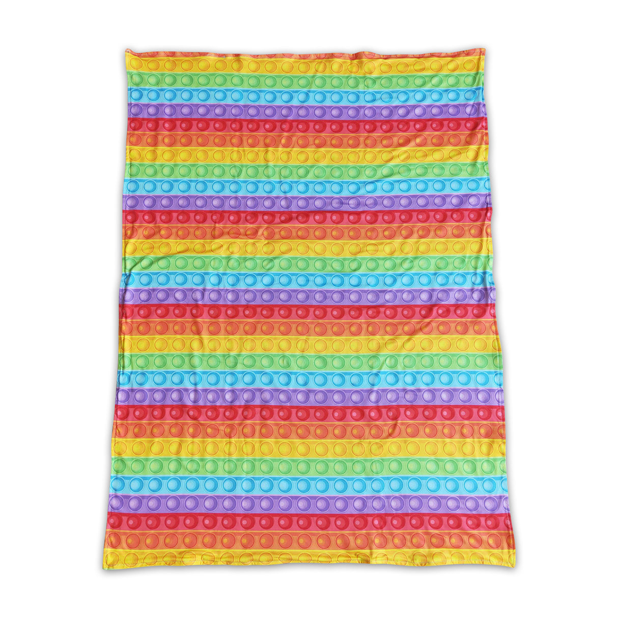 Rainbow bubbles polka dots baby kids blankets