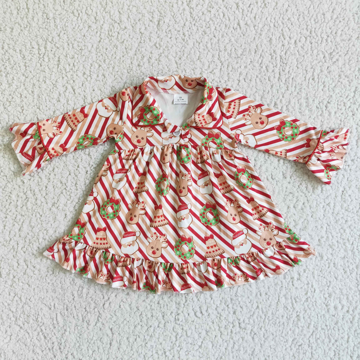 Cute baby girls Christmas night gowns