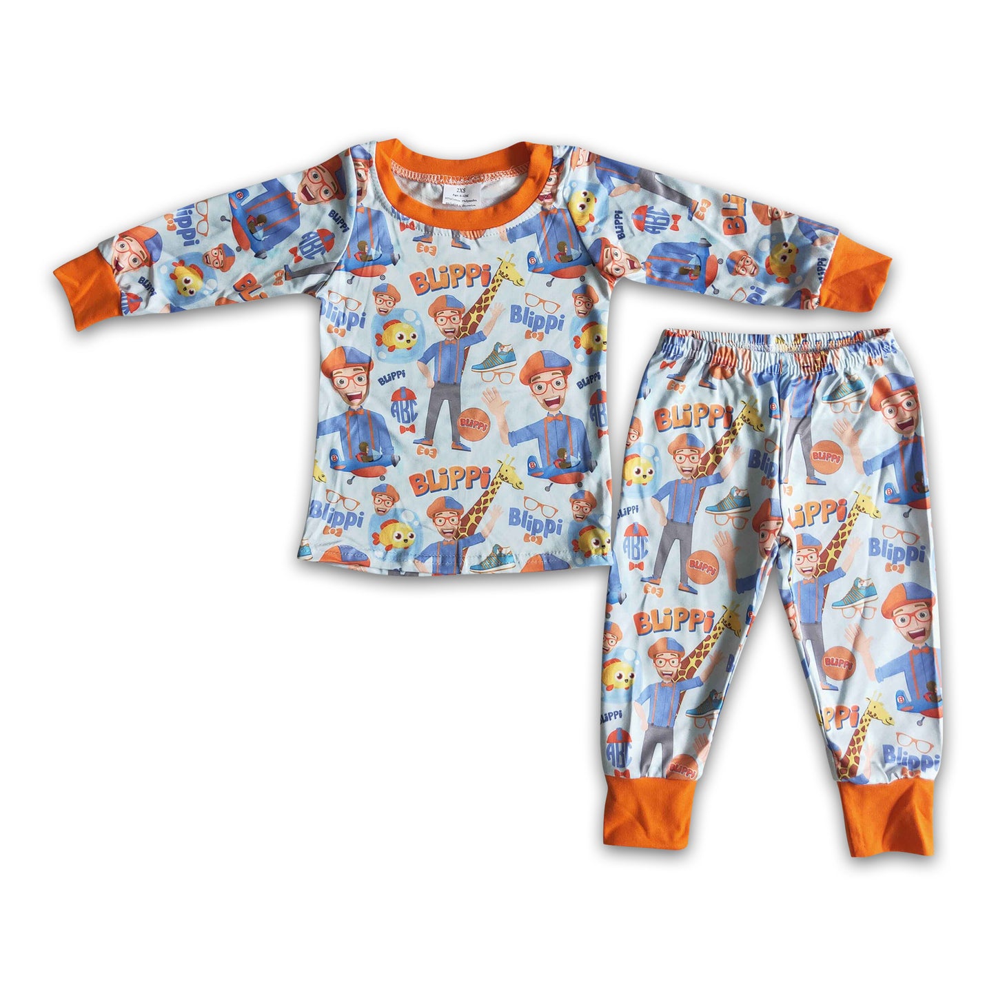 Boy glasses teacher long sleeve winter pajamas