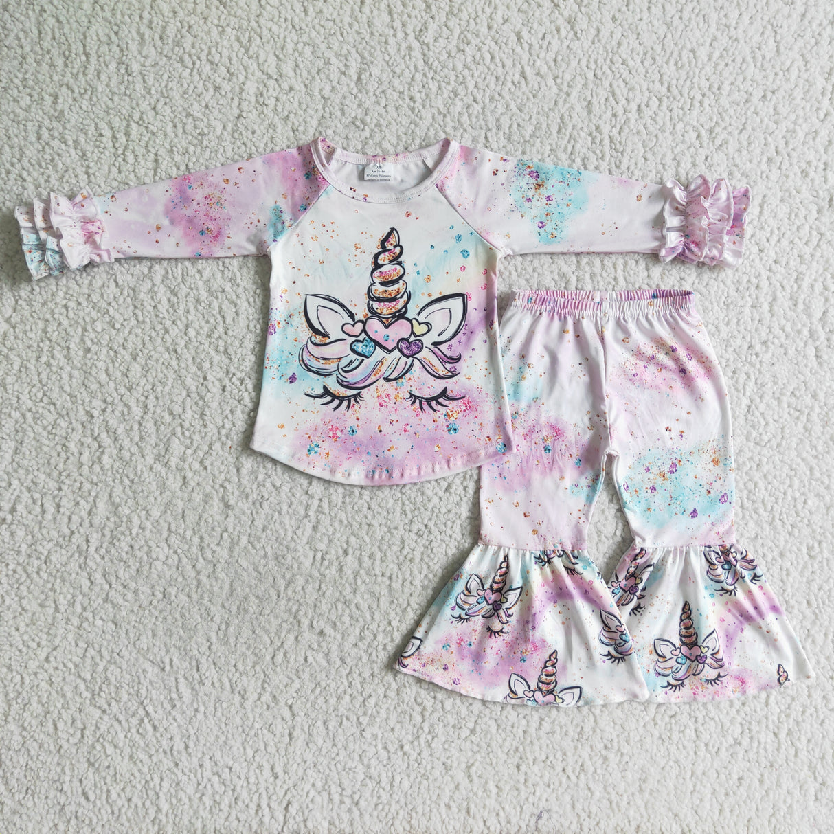Unicorn shirt match pants little girls boutique clothing