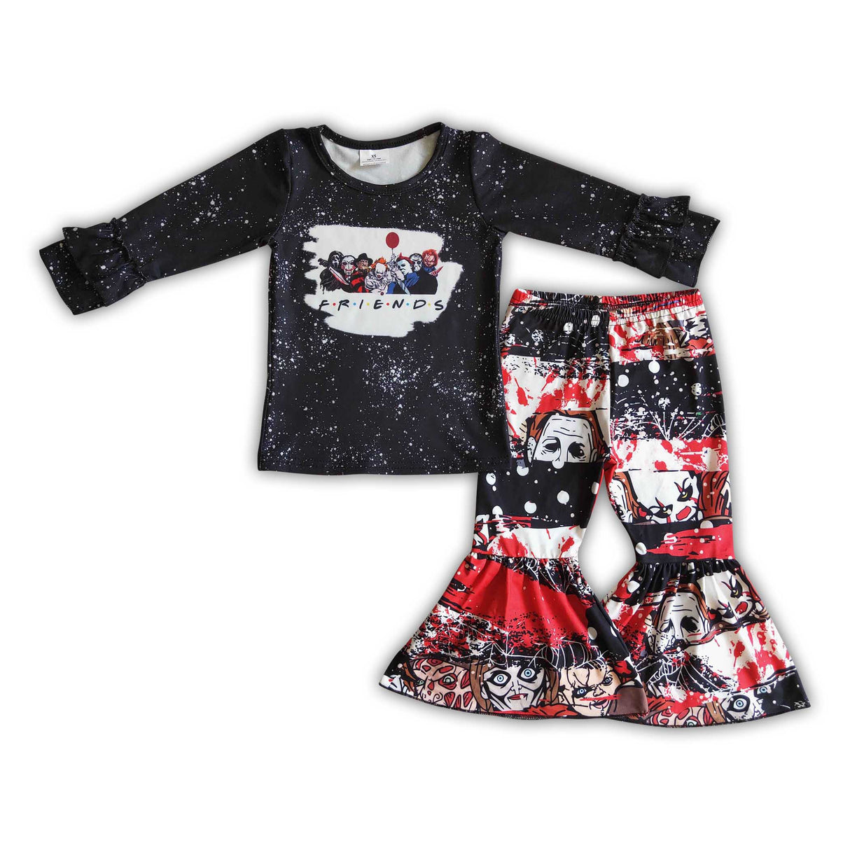 Friends bleached shirt bell bottom pants Halloween outfits