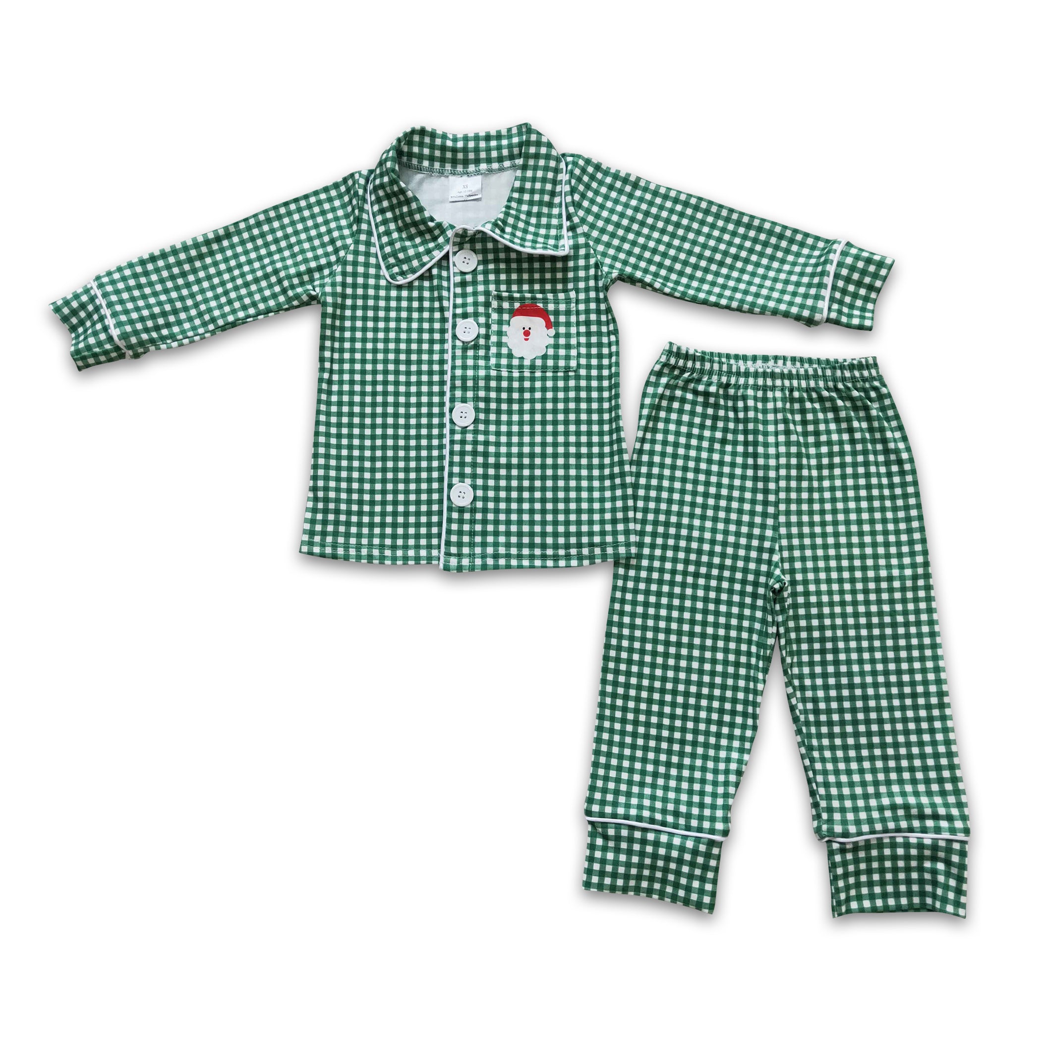 Gingham discount christmas pajamas