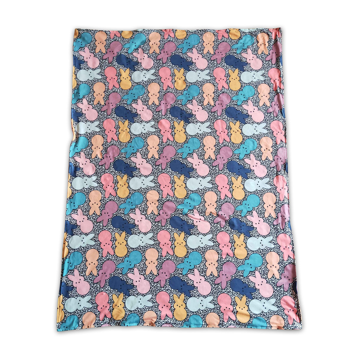 Hangin with my peeps bunny leopard baby easter blankets