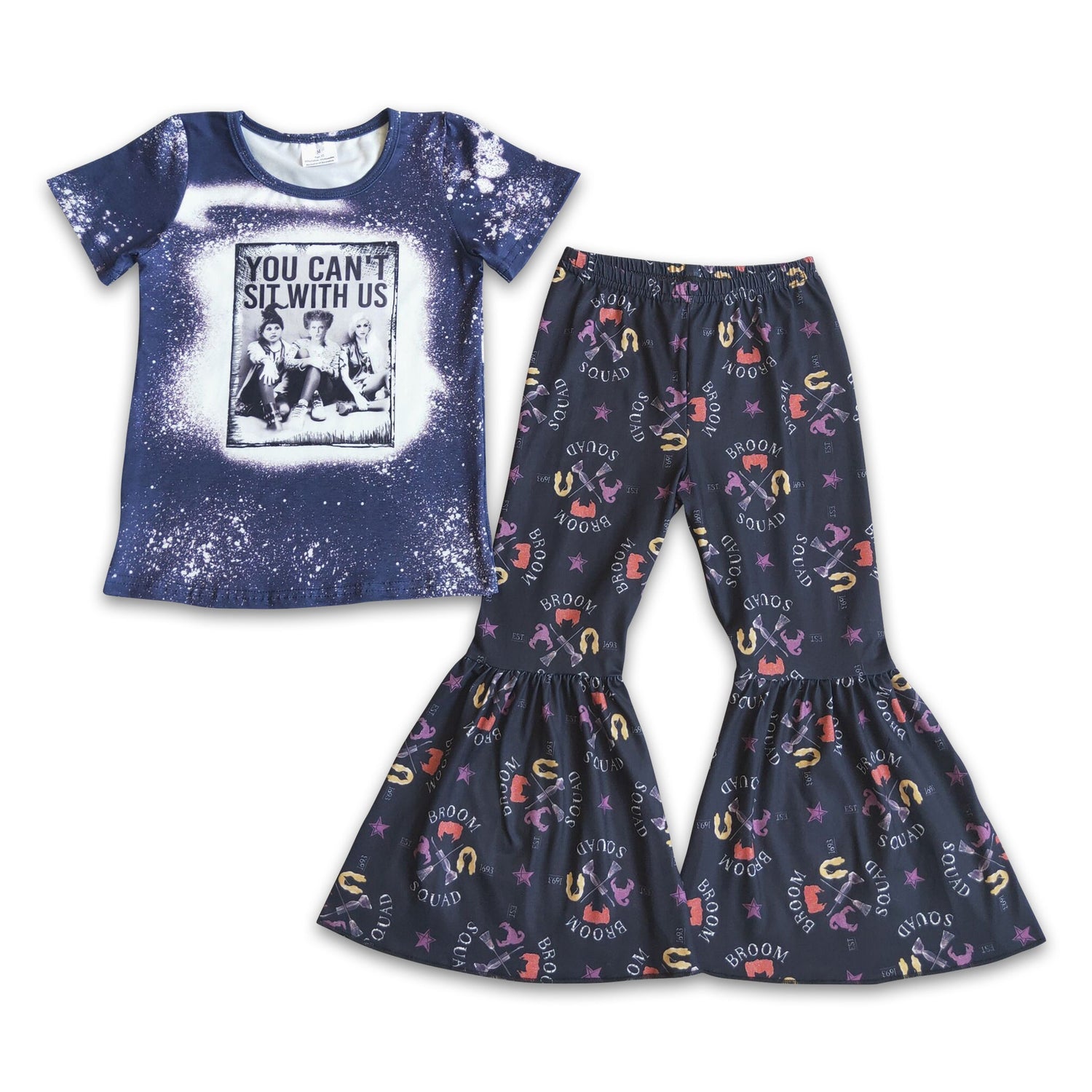 Girl Halloween bell bottom pants witch outfits